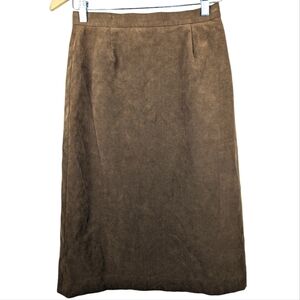 Vintage Adolph Schuman for Lilli Ann Ultrasuede Chic Preppy Pencil Skirt Size 8